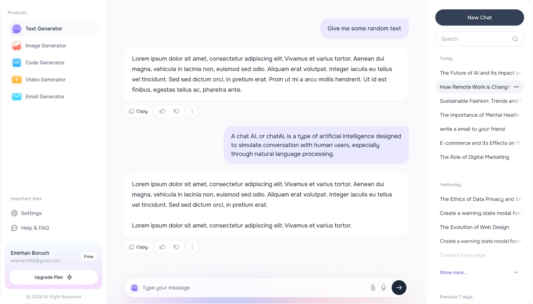 Text Generator