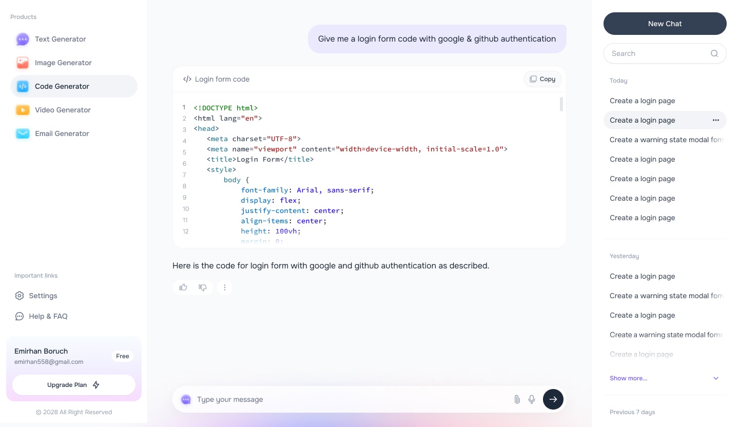 Code Generator